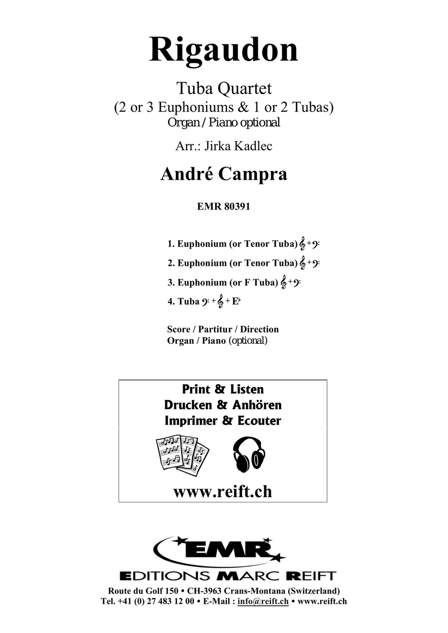 Rigaudon Rigaudon Tuba Quartet scores gallery preview page 2
