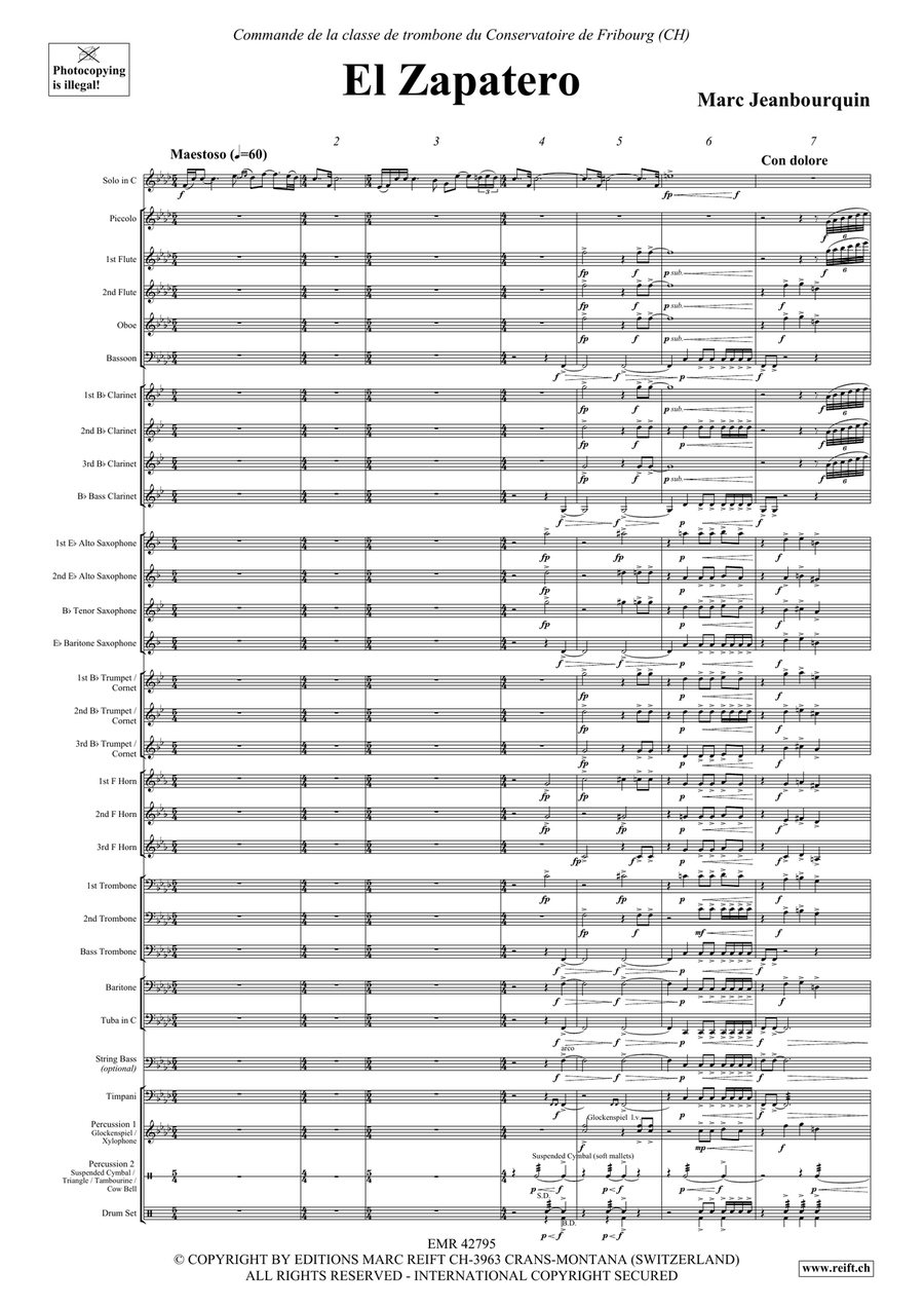 El Zapatero El Zapatero Bassoon scores gallery preview page 4