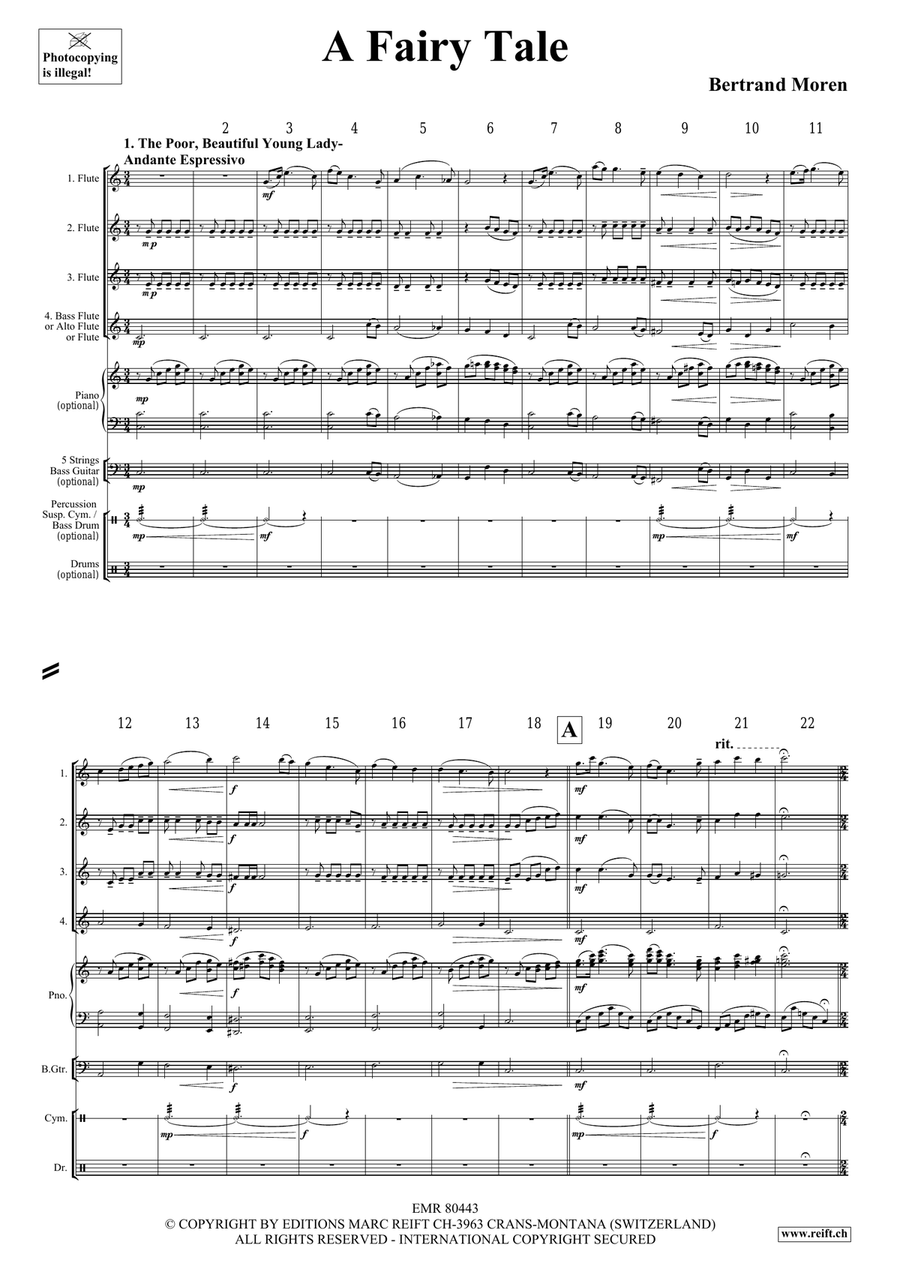 A Fairy Tale A Fairy Tale Flute Quartet scores gallery preview page 4