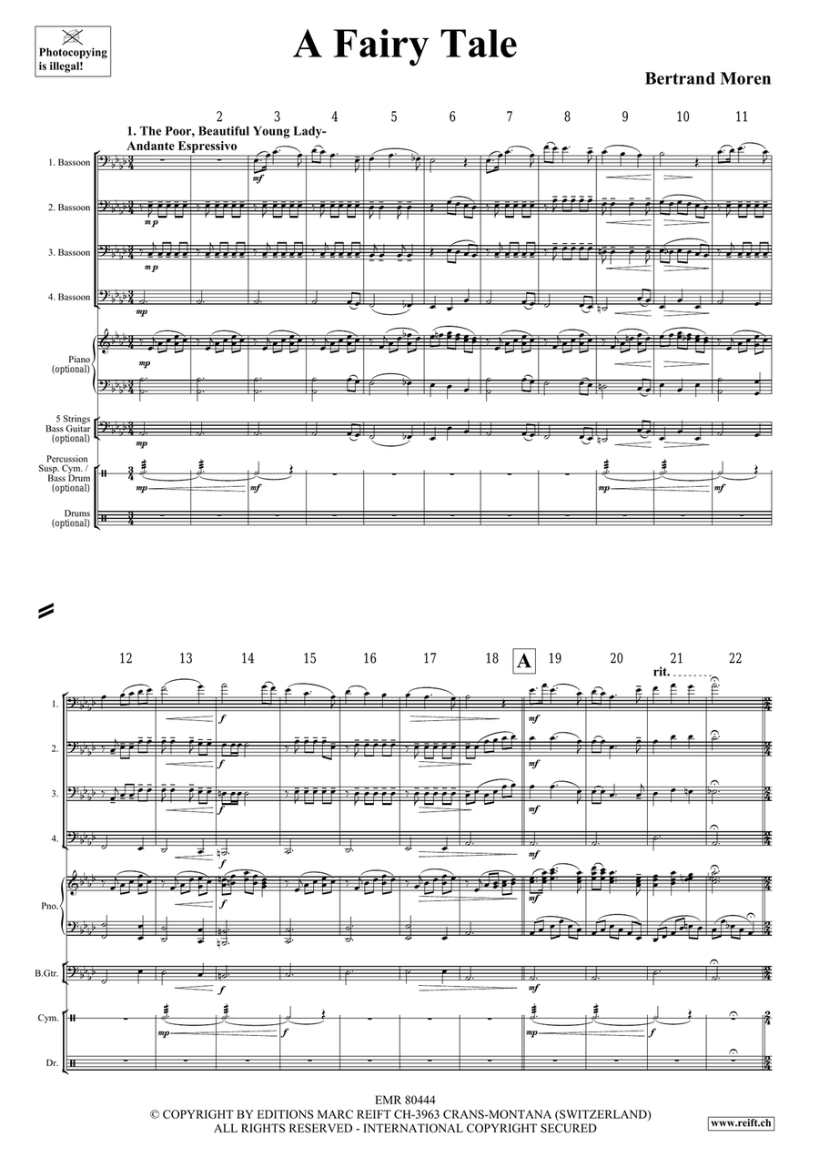 A Fairy Tale A Fairy Tale Bassoon Quartet scores gallery preview page 4
