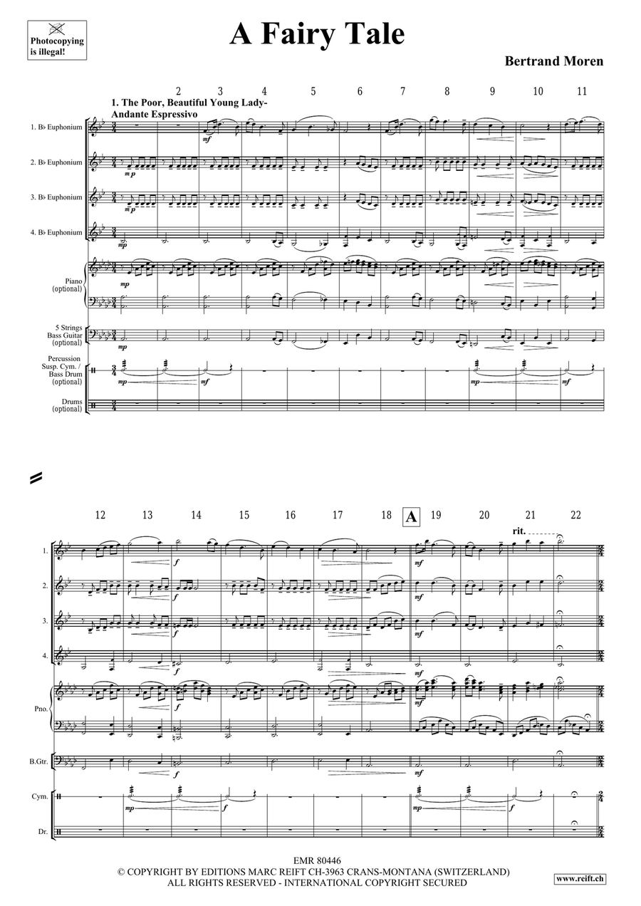 A Fairy Tale A Fairy Tale Euphonium Quartet scores gallery preview page 4