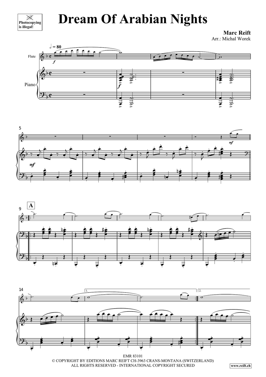 Dream Of Arabian Nights Dream Of Arabian Nights Flute Solo scores gallery preview page 4