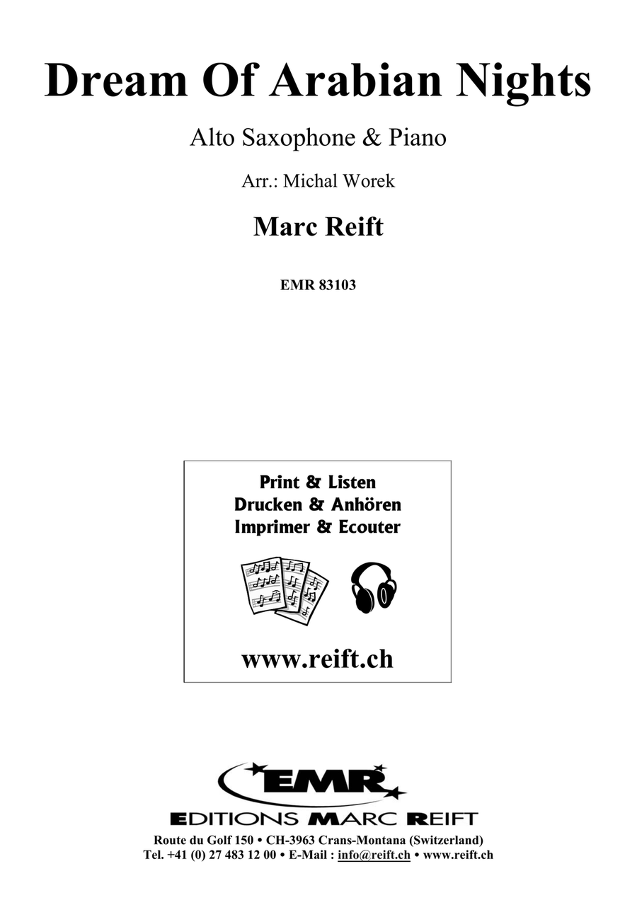 Dream Of Arabian Nights Dream Of Arabian Nights Alto Saxophone scores gallery preview page 2
