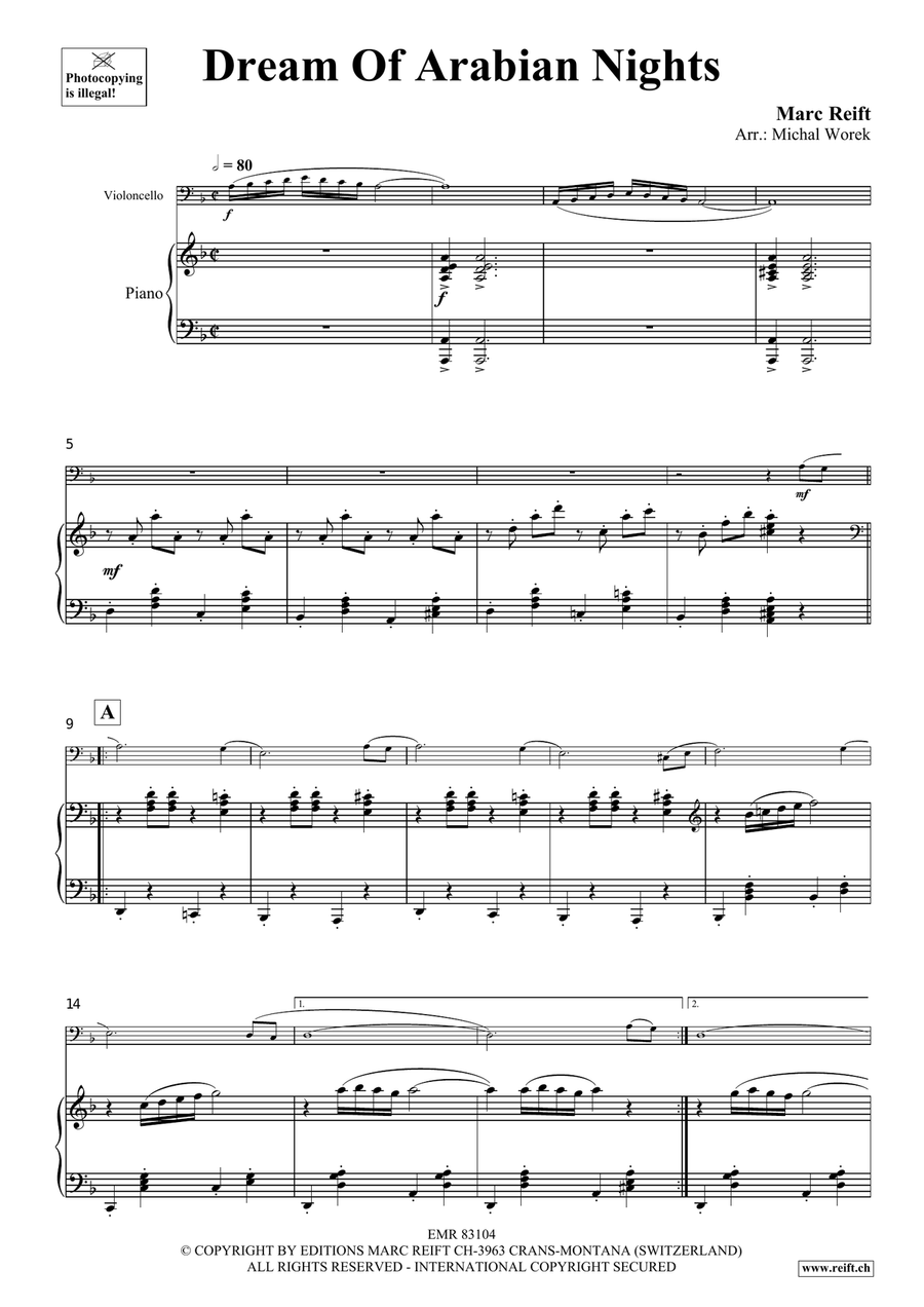 Dream Of Arabian Nights Dream Of Arabian Nights Piano Accompaniment scores gallery preview page 4