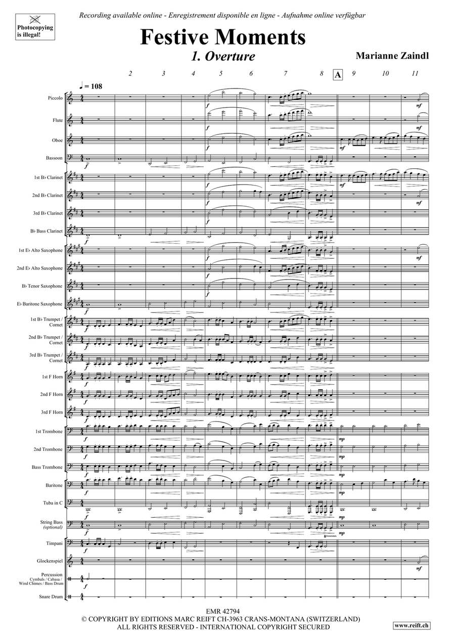 Festive Moments Festive Moments Concert Band scores gallery preview page 4