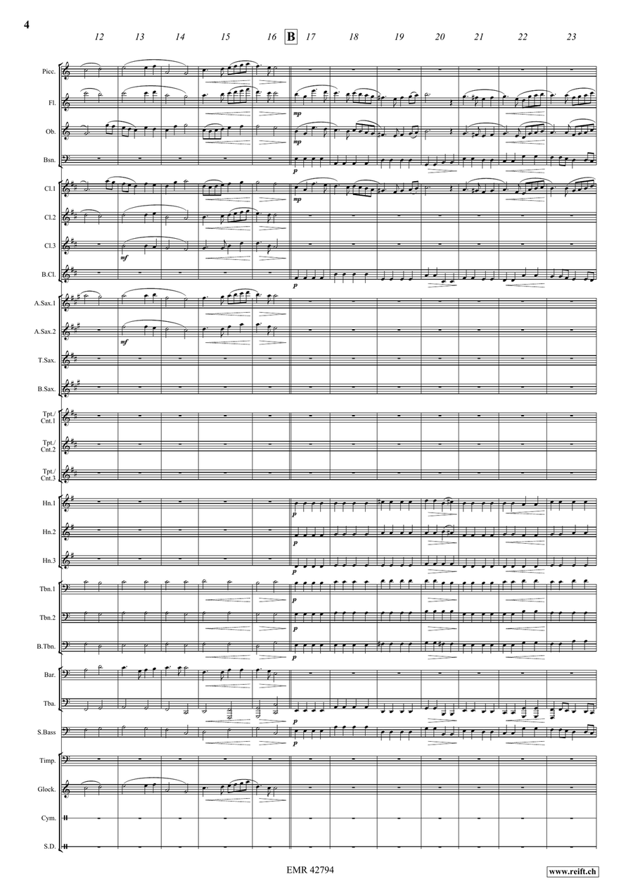 Festive Moments Festive Moments Concert Band scores gallery preview page 5