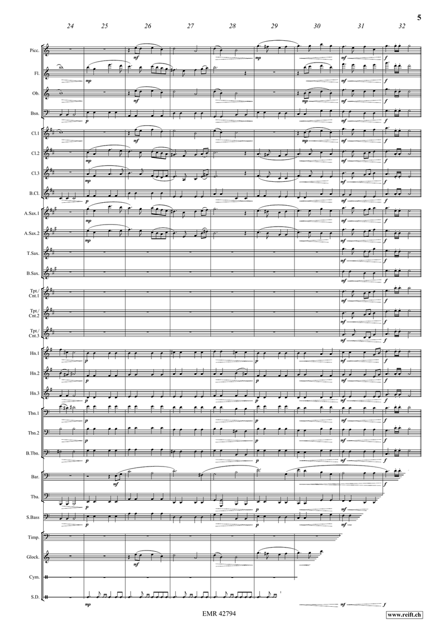 Festive Moments Festive Moments Concert Band scores gallery preview page 6