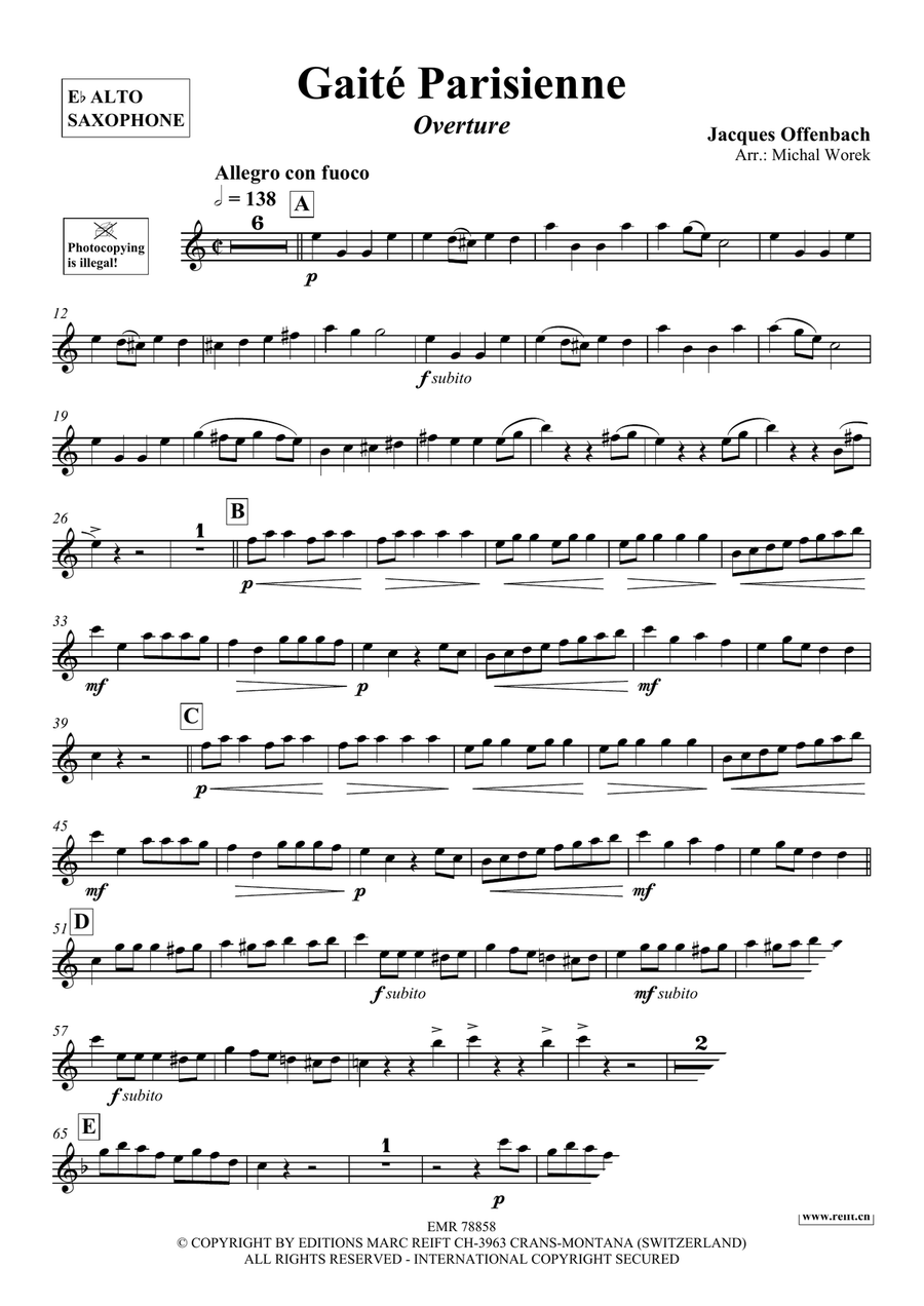 Gaité Parisienne Gaité Parisienne Alto Saxophone scores gallery preview page 3