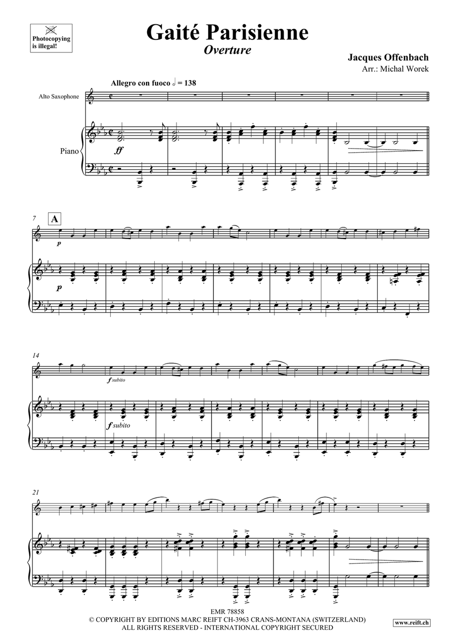 Gaité Parisienne Gaité Parisienne Alto Saxophone scores gallery preview page 4