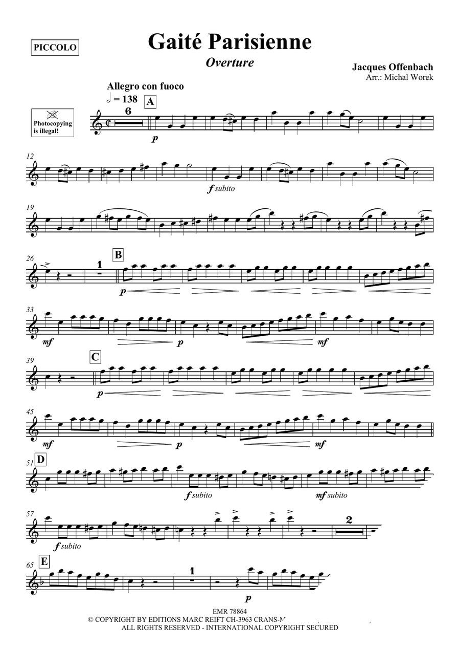 Gaité Parisienne Gaité Parisienne Piccolo scores gallery preview page 3