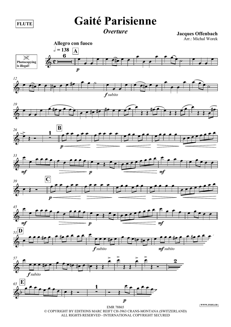 Gaité Parisienne Gaité Parisienne Flute Solo scores gallery preview page 3