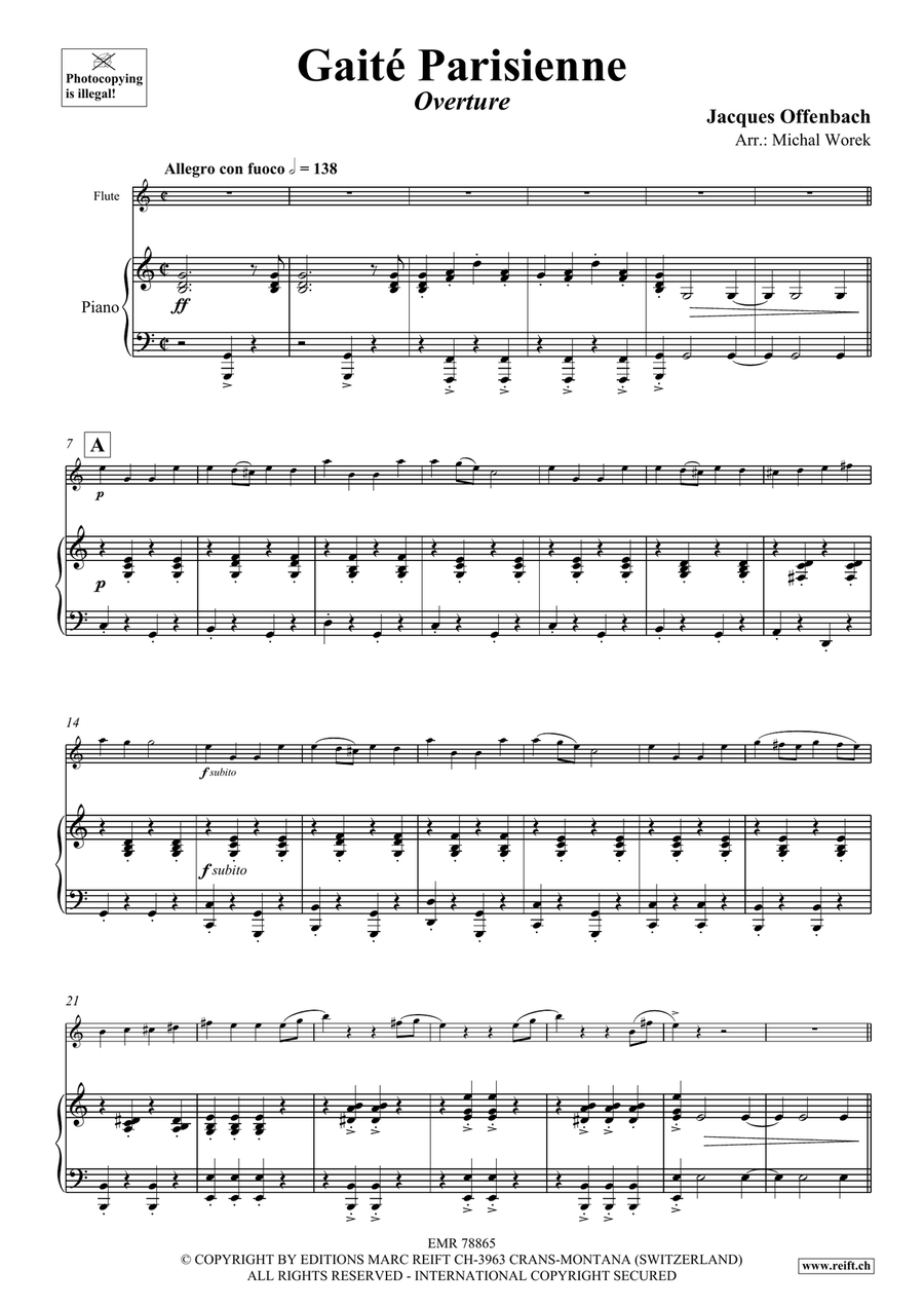 Gaité Parisienne Gaité Parisienne Flute Solo scores gallery preview page 4