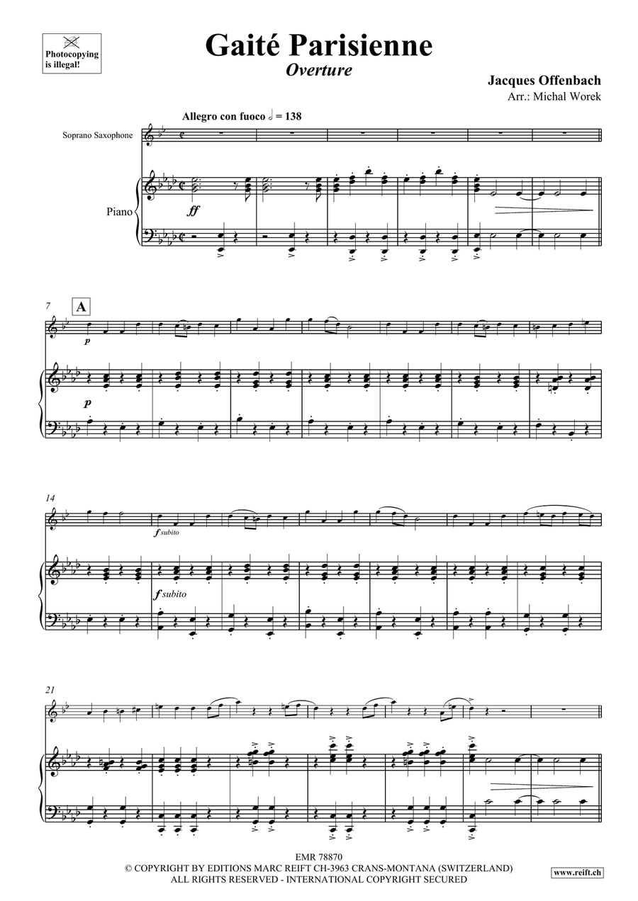 Gaité Parisienne Gaité Parisienne Soprano Saxophone scores gallery preview page 4
