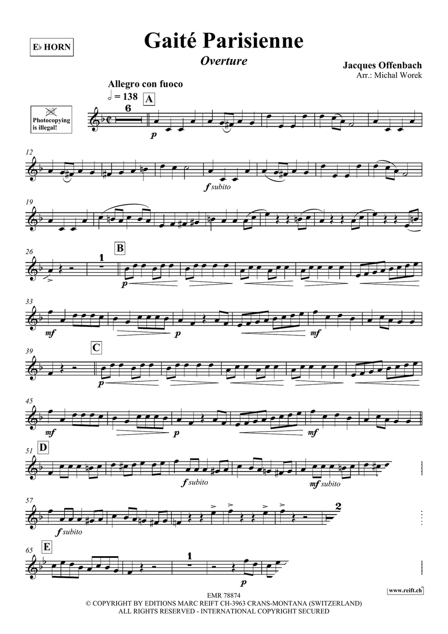 Gaité Parisienne Gaité Parisienne Horn scores gallery preview page 3