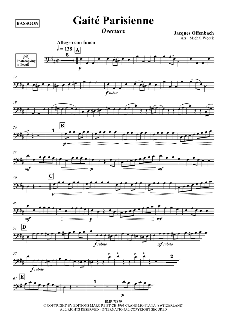 Gaité Parisienne Gaité Parisienne Bassoon Solo scores gallery preview page 3