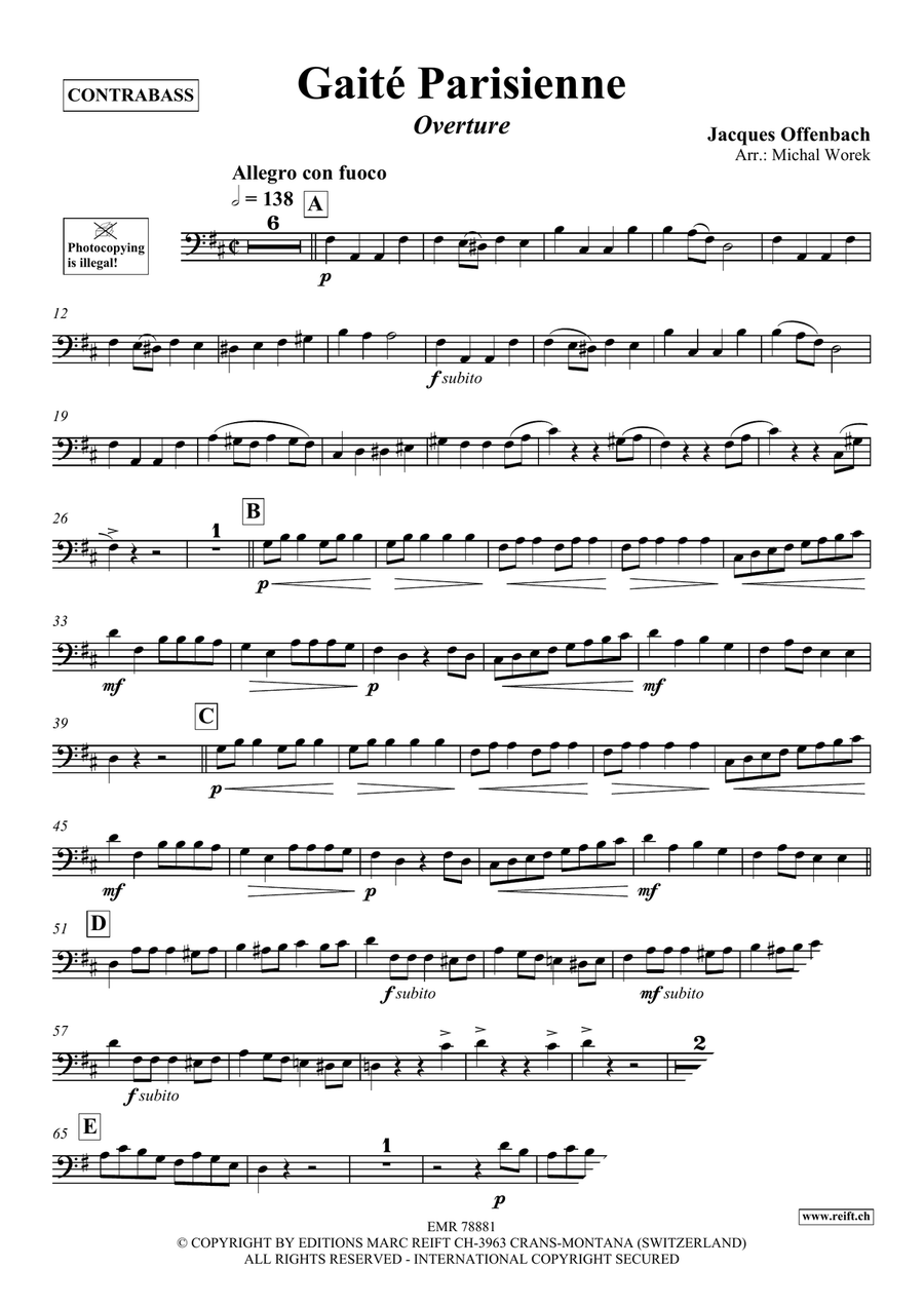 Gaité Parisienne Gaité Parisienne Double Bass scores gallery preview page 3