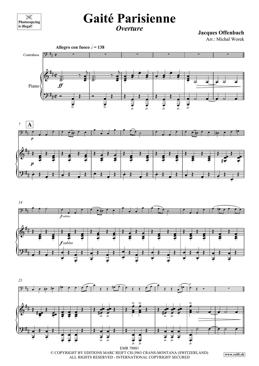 Gaité Parisienne Gaité Parisienne Double Bass scores gallery preview page 4