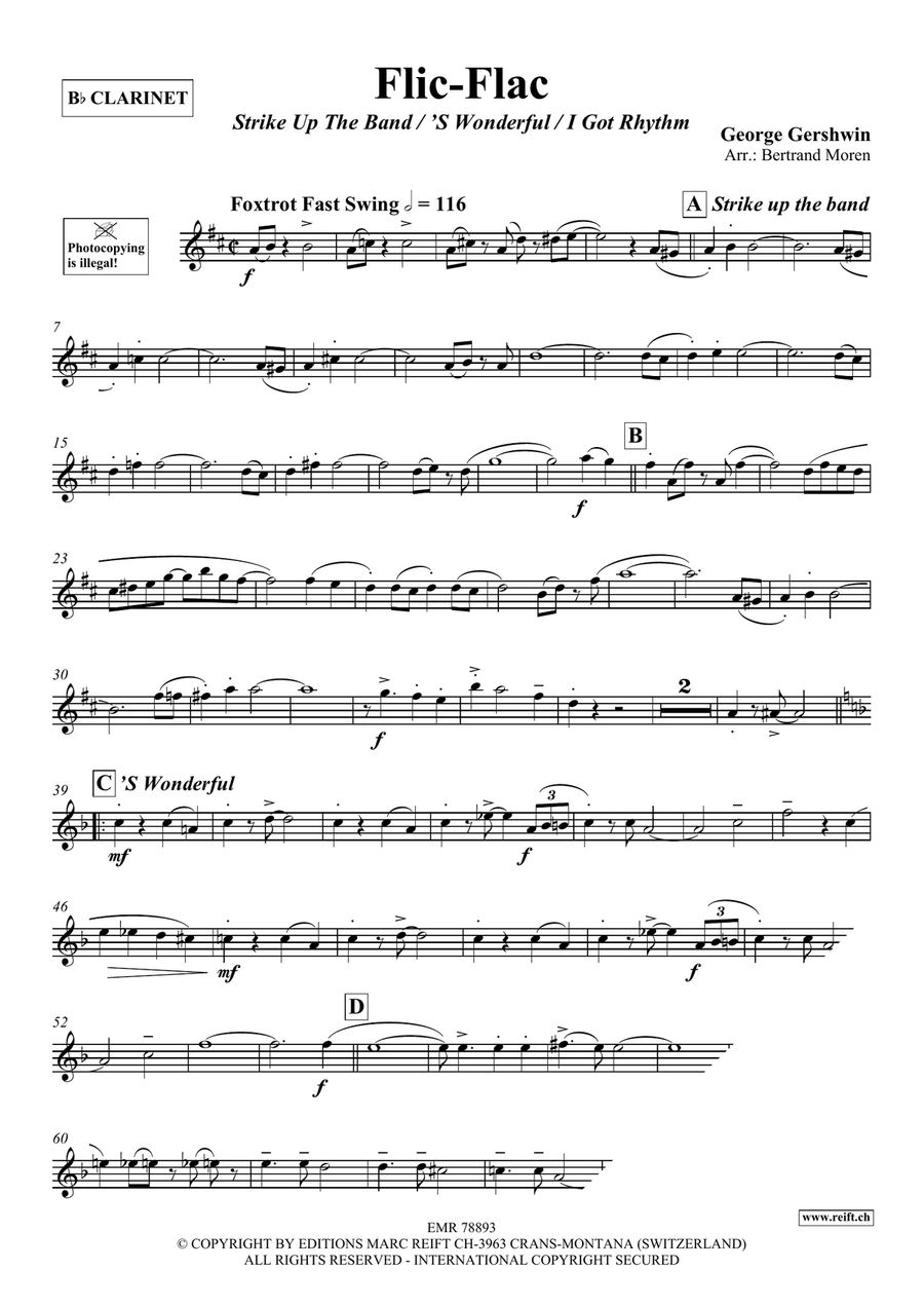 Flic-Flac Flic-Flac Clarinet Solo scores gallery preview page 3