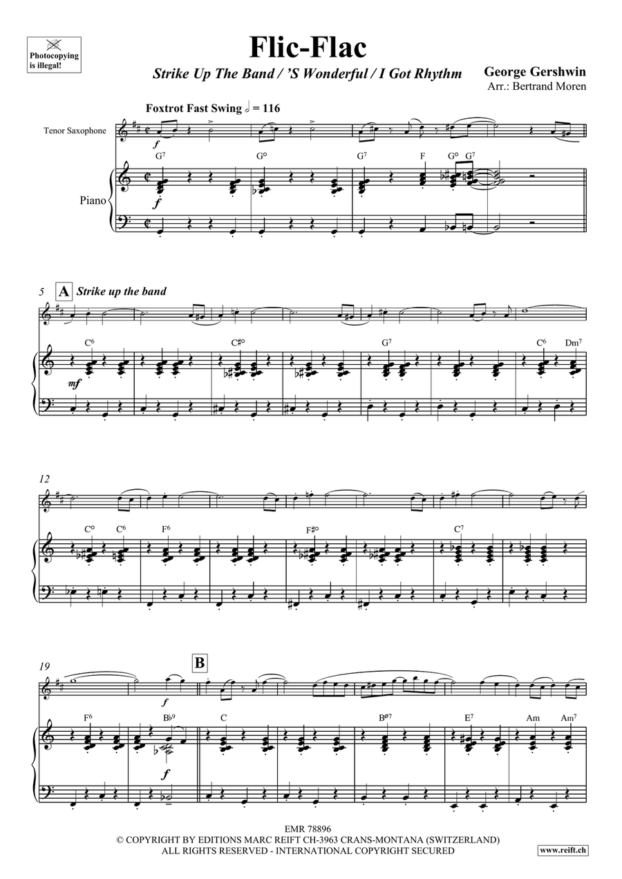 Flic-Flac Flic-Flac Tenor Saxophone scores gallery preview page 4