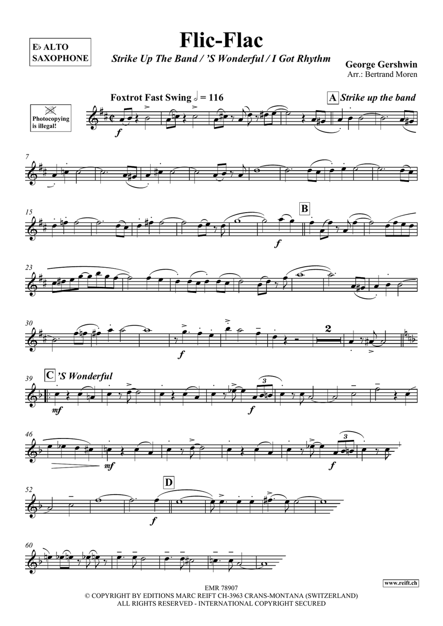 Flic-Flac Flic-Flac Alto Saxophone scores gallery preview page 3