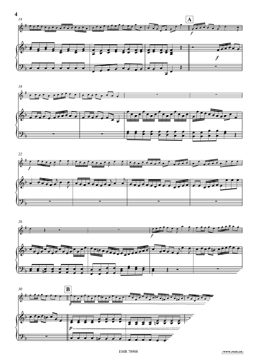 Entrance Of The Queen Of Sheba Cornet scores gallery preview page 5