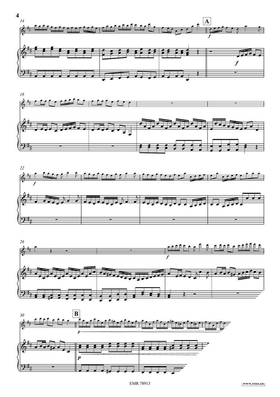 Entrance Of The Queen Of Sheba Piccolo scores gallery preview page 5