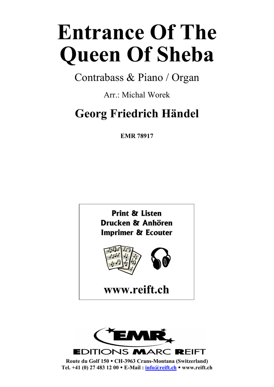 Entrance Of The Queen Of Sheba Double Bass scores gallery preview page 2