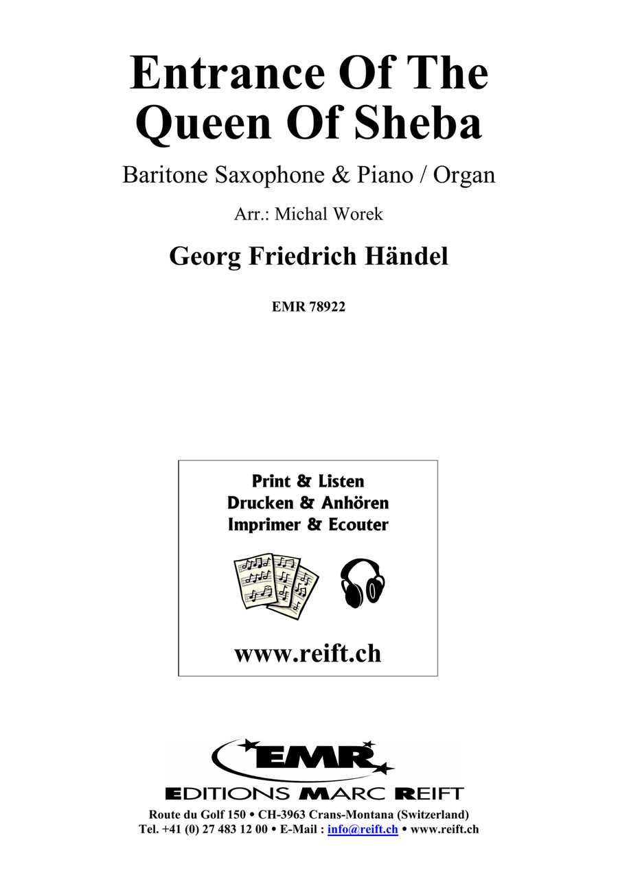 Entrance Of The Queen Of Sheba Baritone Saxophone scores gallery preview page 2