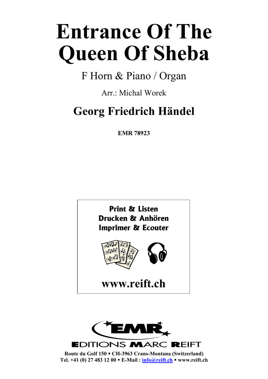 Entrance Of The Queen Of Sheba Horn scores gallery preview page 2