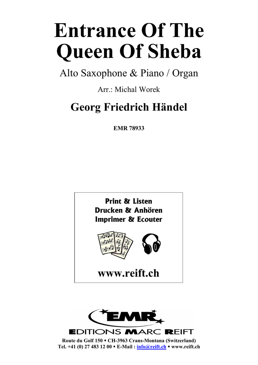 Entrance Of The Queen Of Sheba Alto Saxophone scores gallery preview page 2