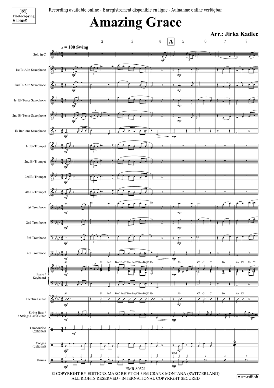 Amazing Grace Amazing Grace Bassoon scores gallery preview page 3
