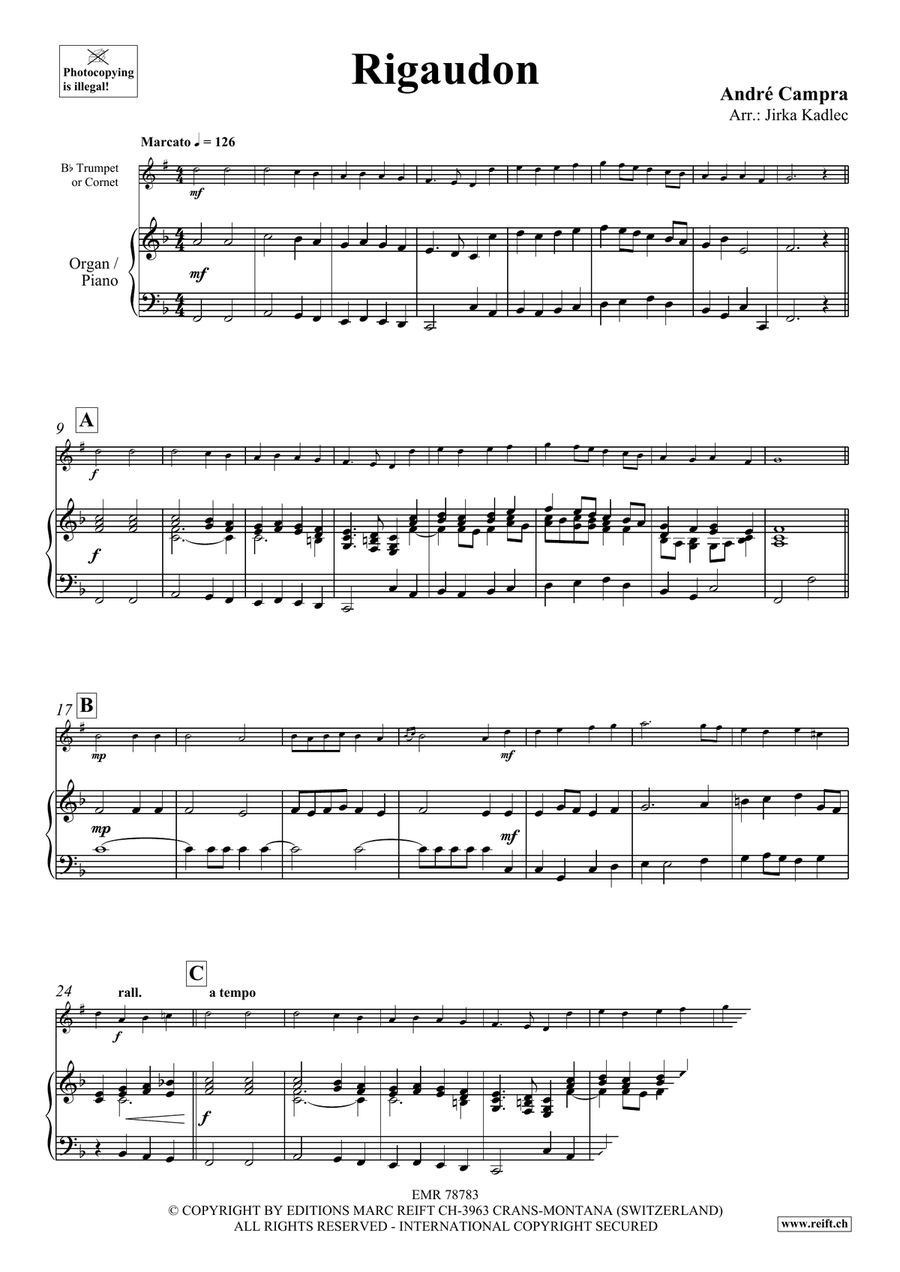 Rigaudon Rigaudon Cornet scores gallery preview page 3
