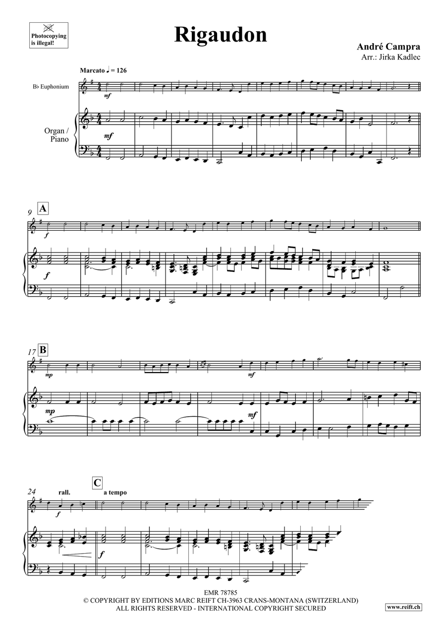 Rigaudon Rigaudon Euphonium scores gallery preview page 3