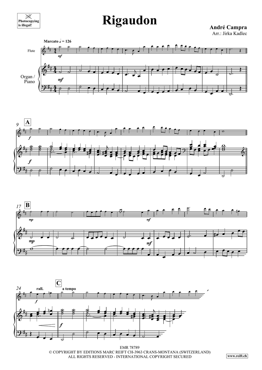 Rigaudon Rigaudon Flute Solo scores gallery preview page 3