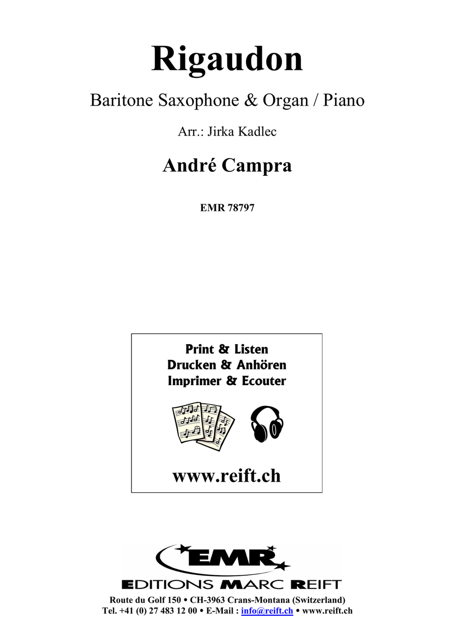 Rigaudon Rigaudon Baritone Saxophone scores gallery preview page 2