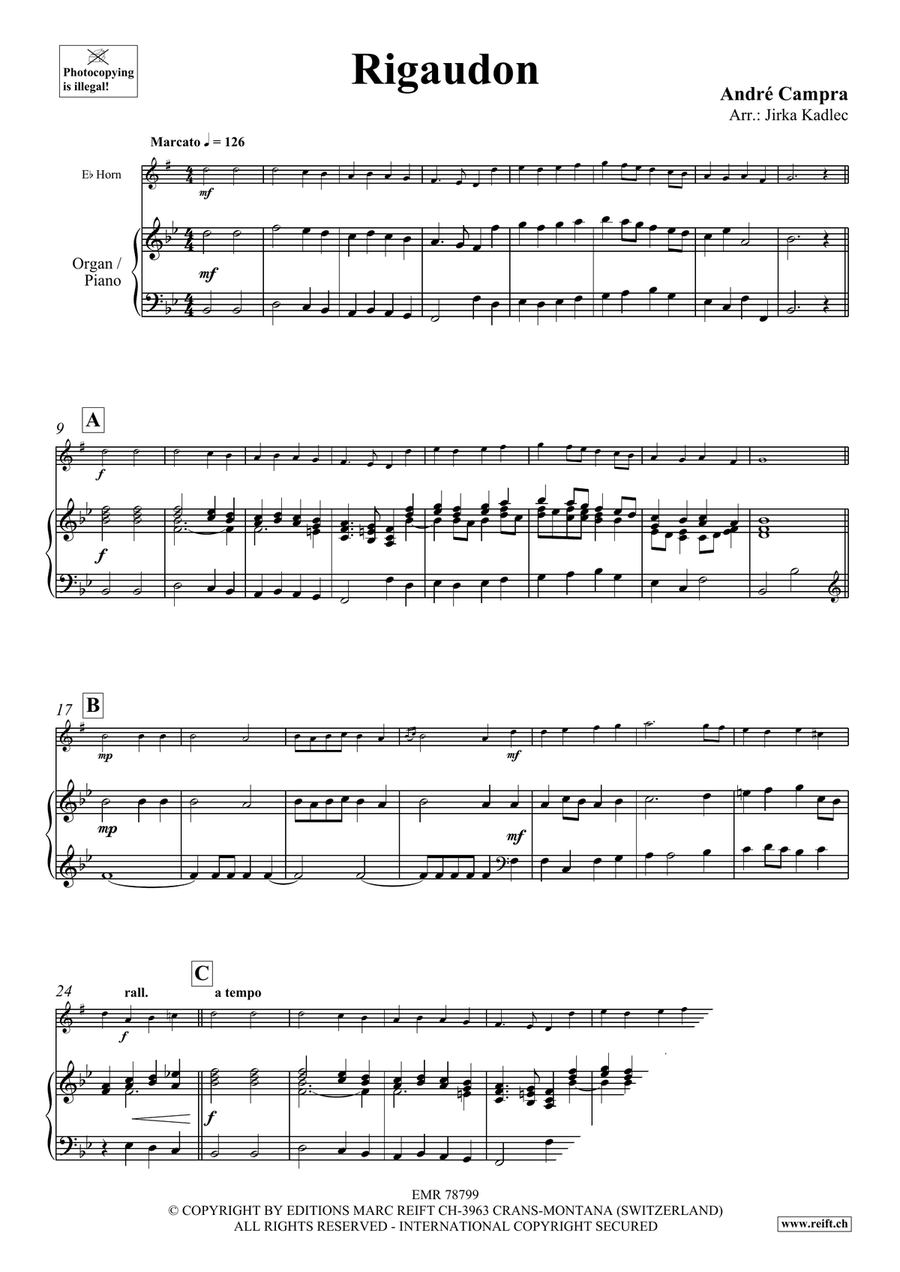 Rigaudon Rigaudon Horn scores gallery preview page 3