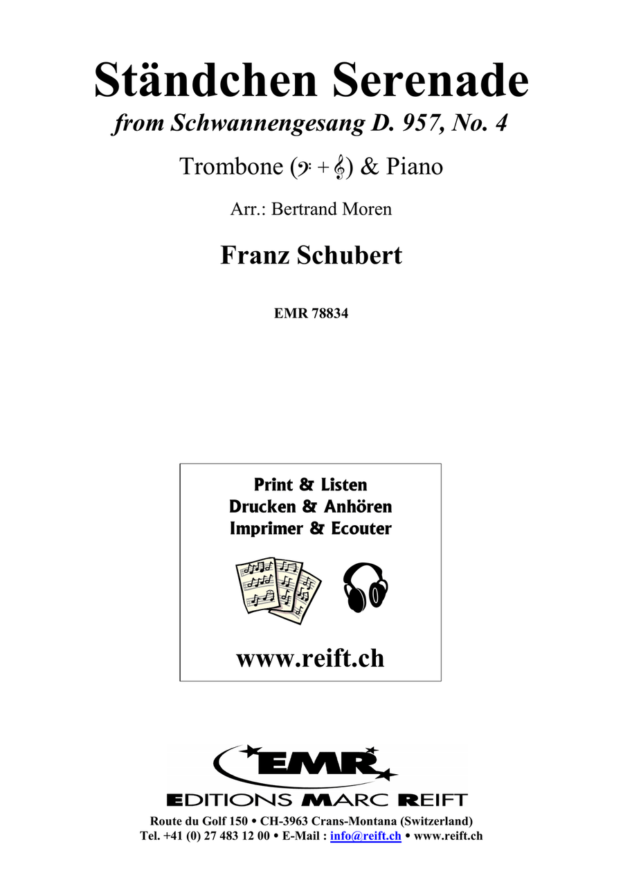 Ständchen Serenade Ständchen Serenade Piano Accompaniment scores gallery preview page 2