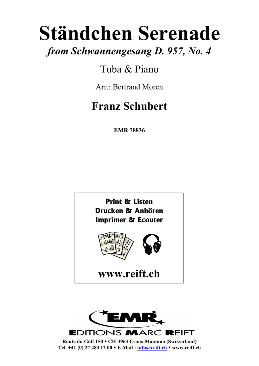 Ständchen Serenade Ständchen Serenade Tuba scores gallery preview page 2