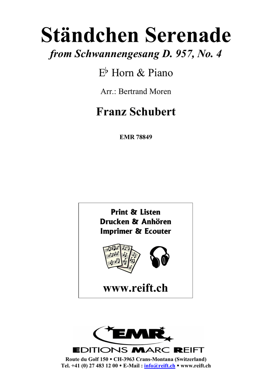 Ständchen Serenade Ständchen Serenade Horn scores gallery preview page 2