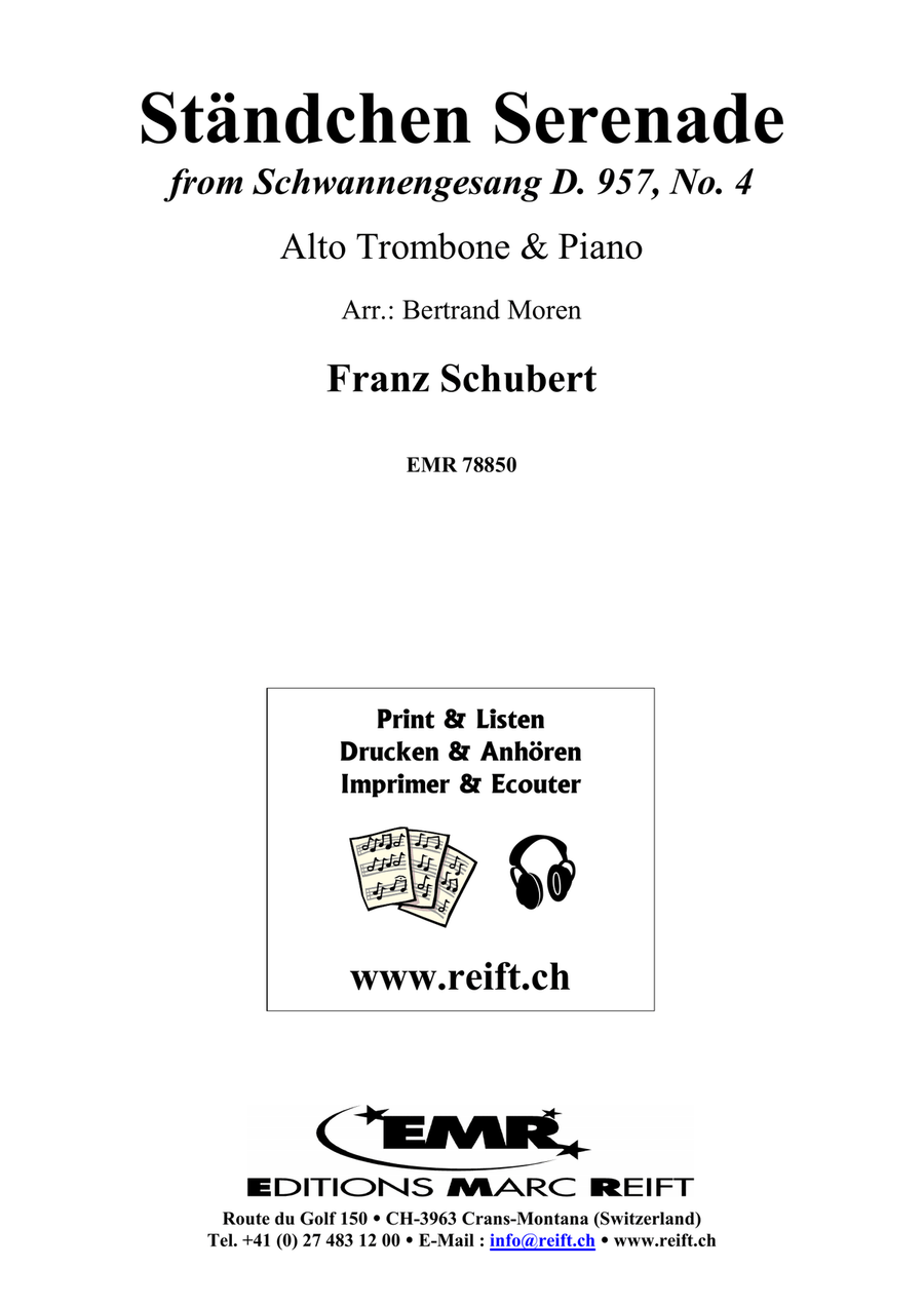 Ständchen Serenade Ständchen Serenade Piano Accompaniment scores gallery preview page 2