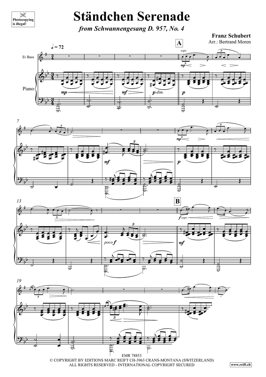 Ständchen Serenade Ständchen Serenade Voice Solo scores gallery preview page 3