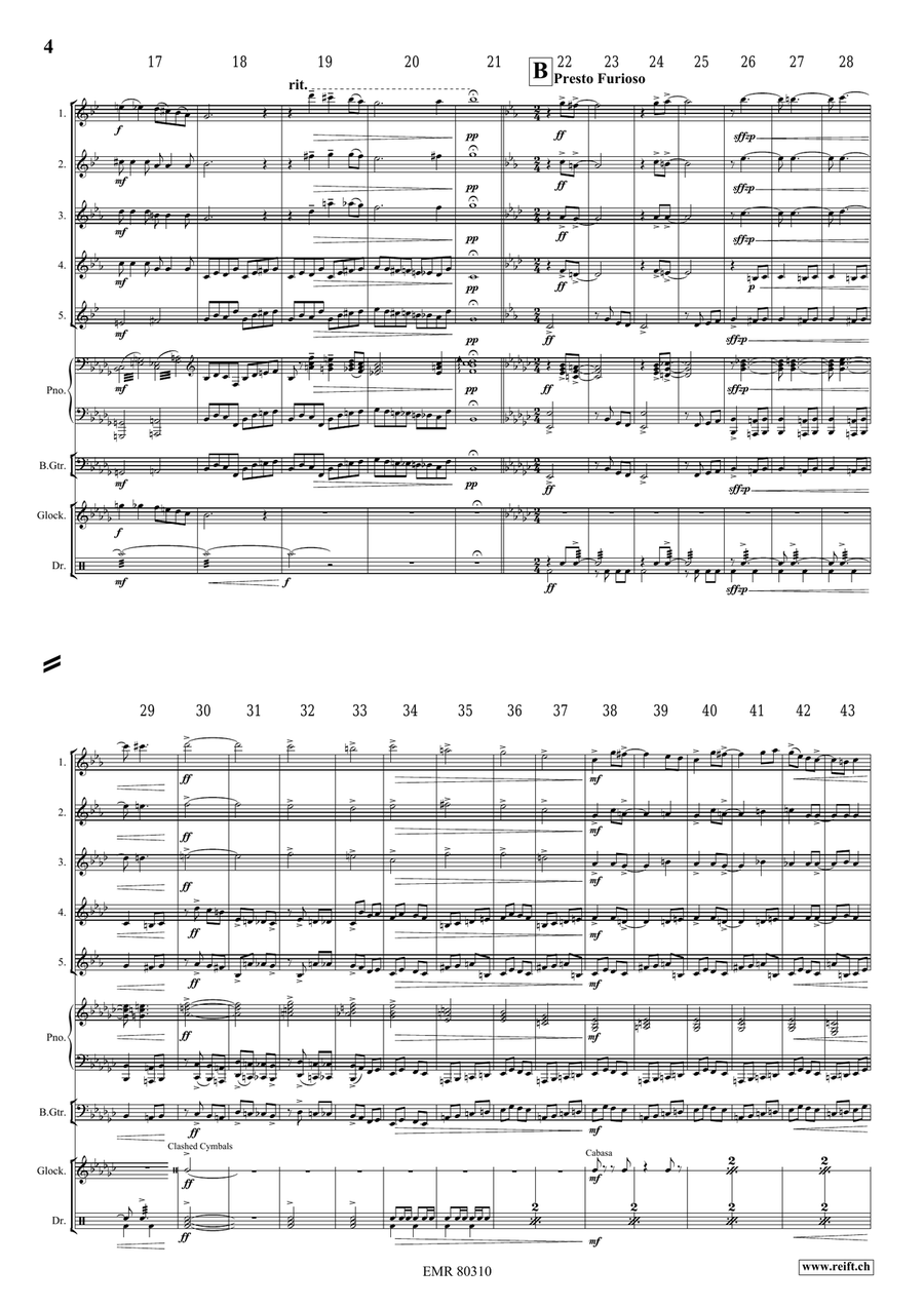 The Haunted House The Haunted House Saxophone Quintet scores gallery preview page 5