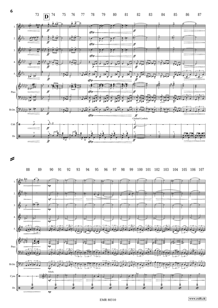 The Haunted House The Haunted House Saxophone Quintet scores gallery preview page 7