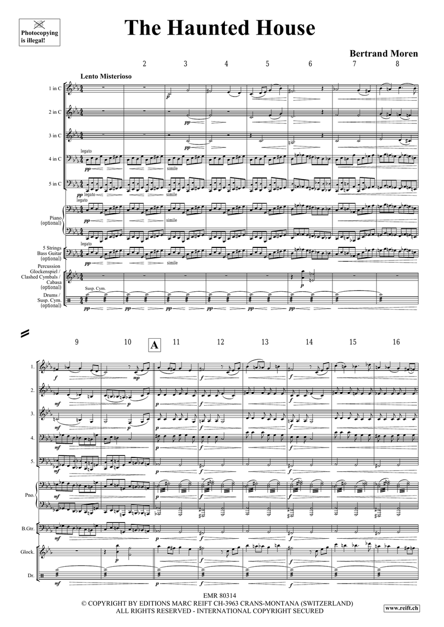 The Haunted House The Haunted House Brass Quintet scores gallery preview page 4
