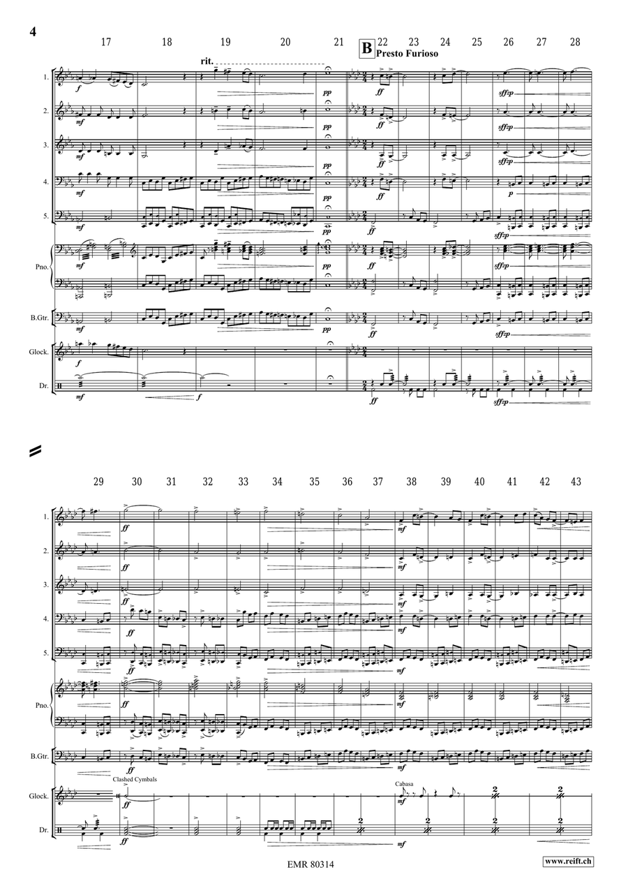 The Haunted House The Haunted House Brass Quintet scores gallery preview page 5