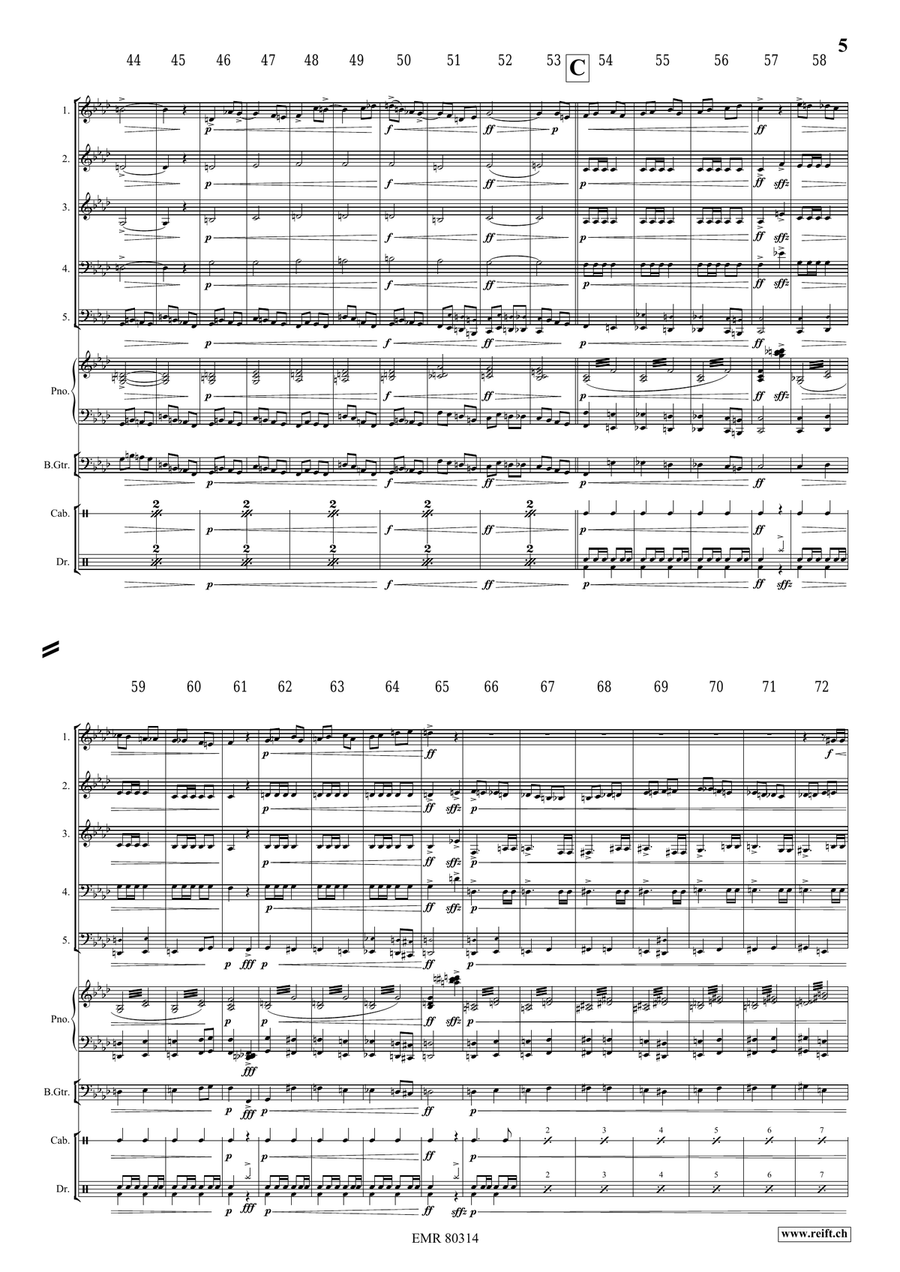The Haunted House The Haunted House Brass Quintet scores gallery preview page 6