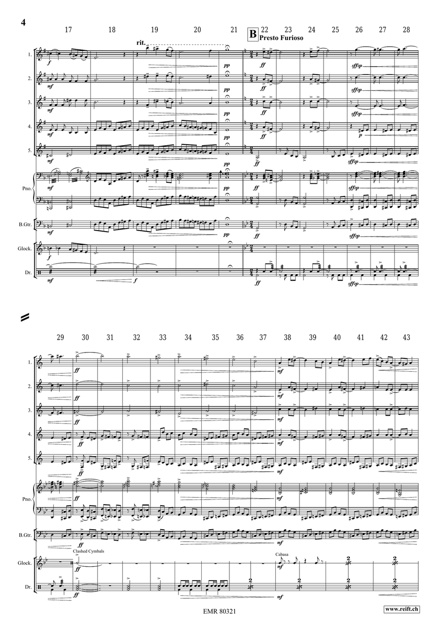The Haunted House The Haunted House Euphonium Quintet scores gallery preview page 5