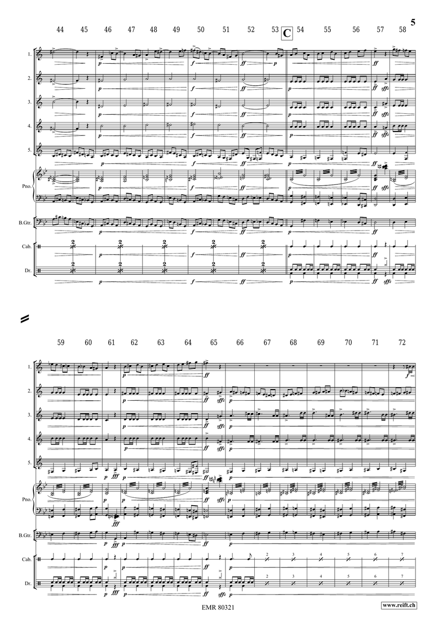 The Haunted House The Haunted House Euphonium Quintet scores gallery preview page 6