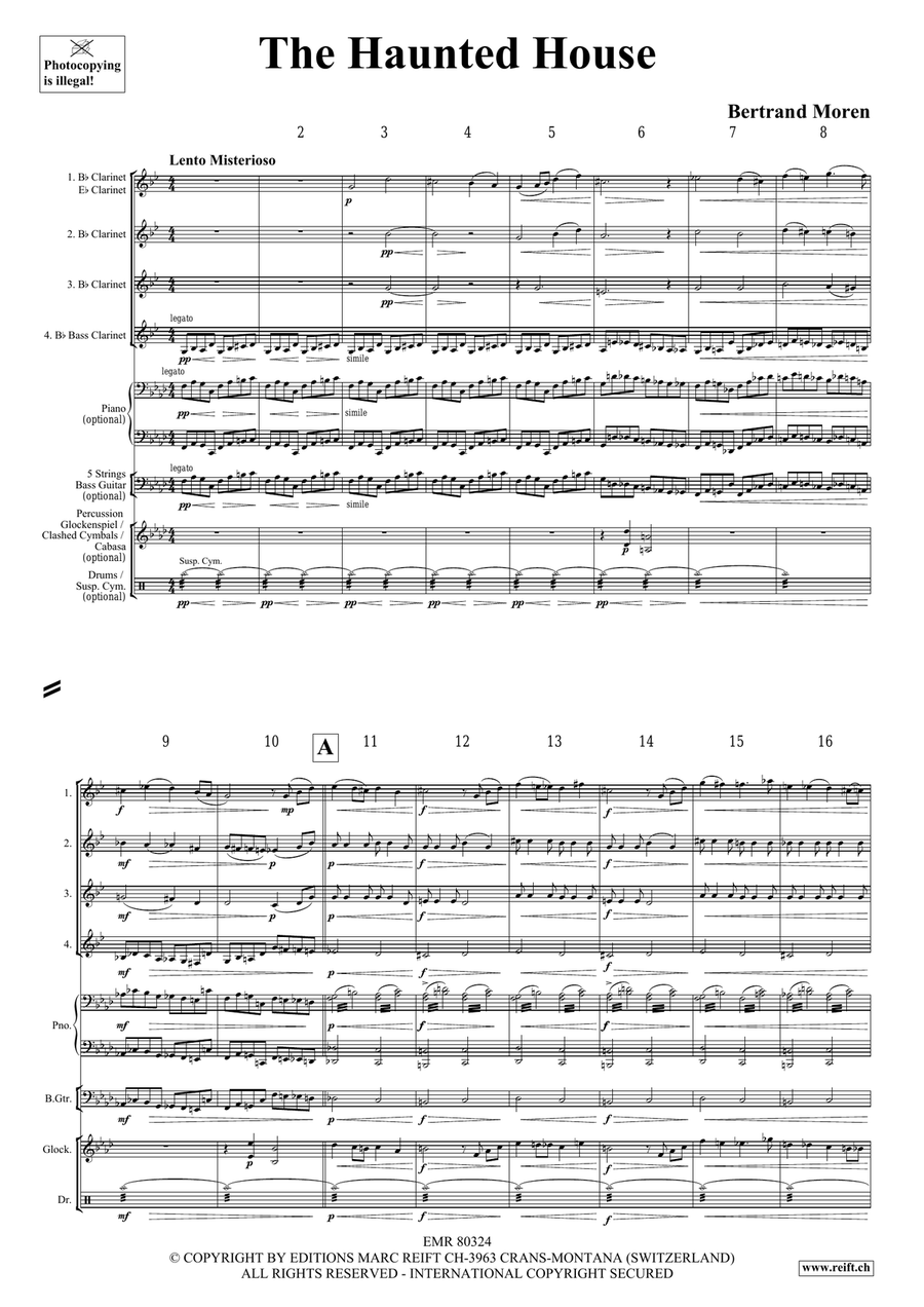The Haunted House The Haunted House Clarinet Quartet scores gallery preview page 4