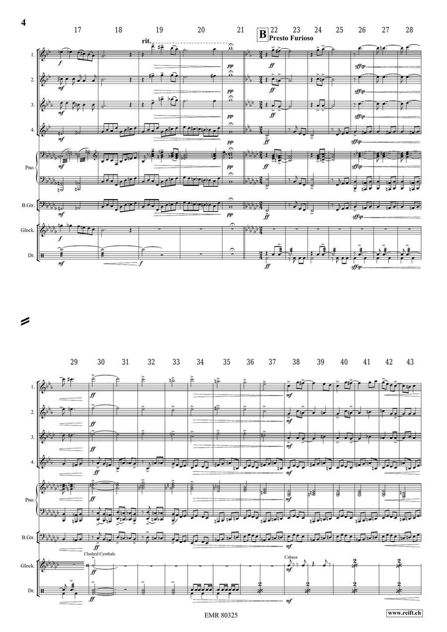 The Haunted House The Haunted House Saxophone Quartet scores gallery preview page 5